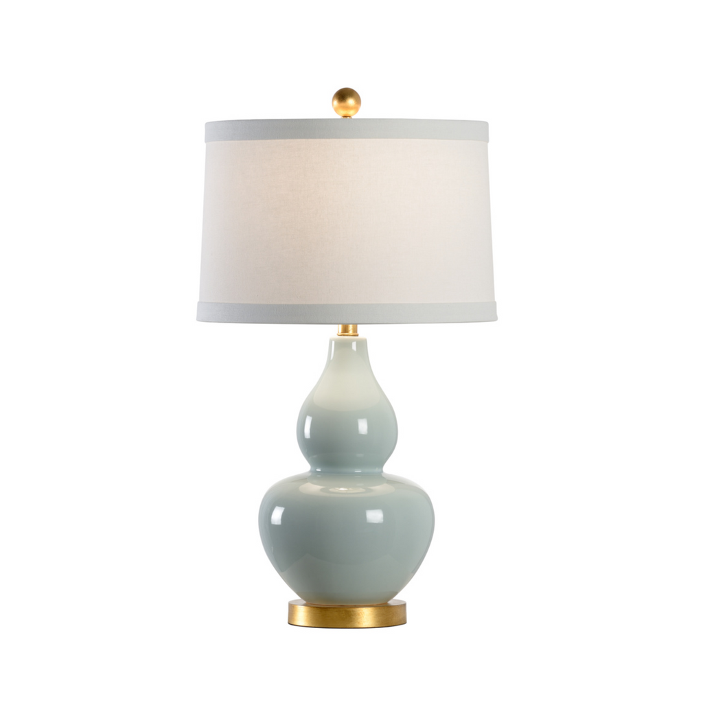 Celadon Gourd Table Lamp - The Well Appointed House