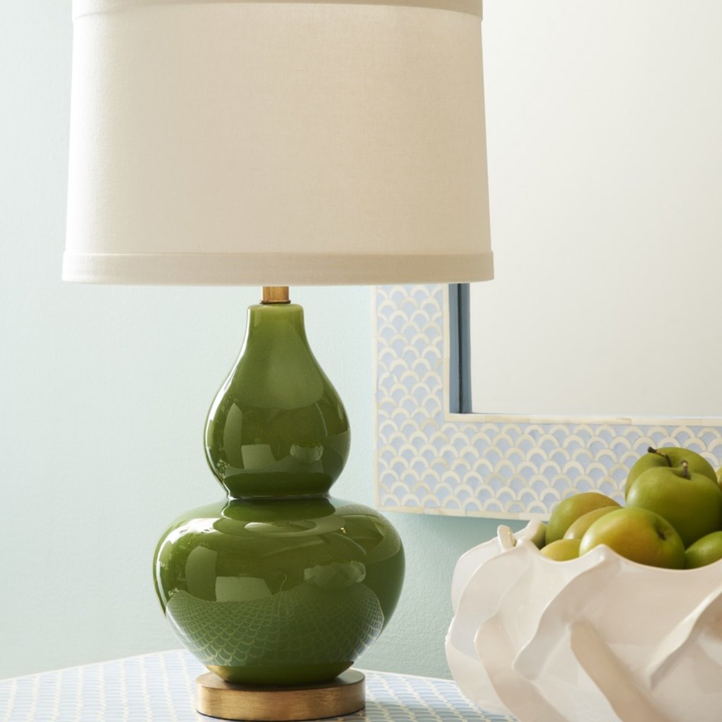 Apple Green Gourd Table Lamp