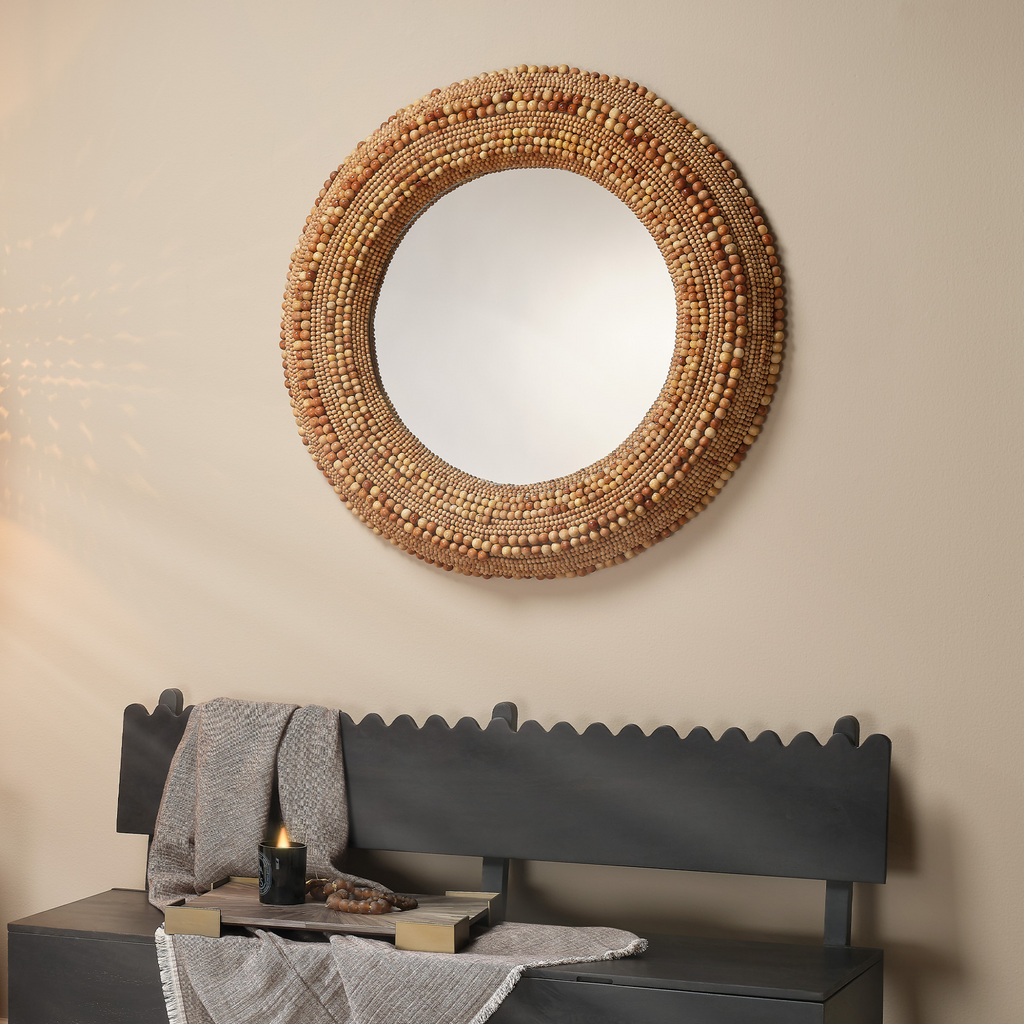 Strand Beaded Mirror - The Well Appointed House