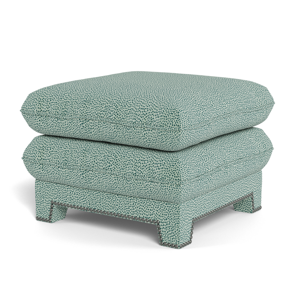 Empire Upholstered Ottoman Pouf - The Well Appointed House