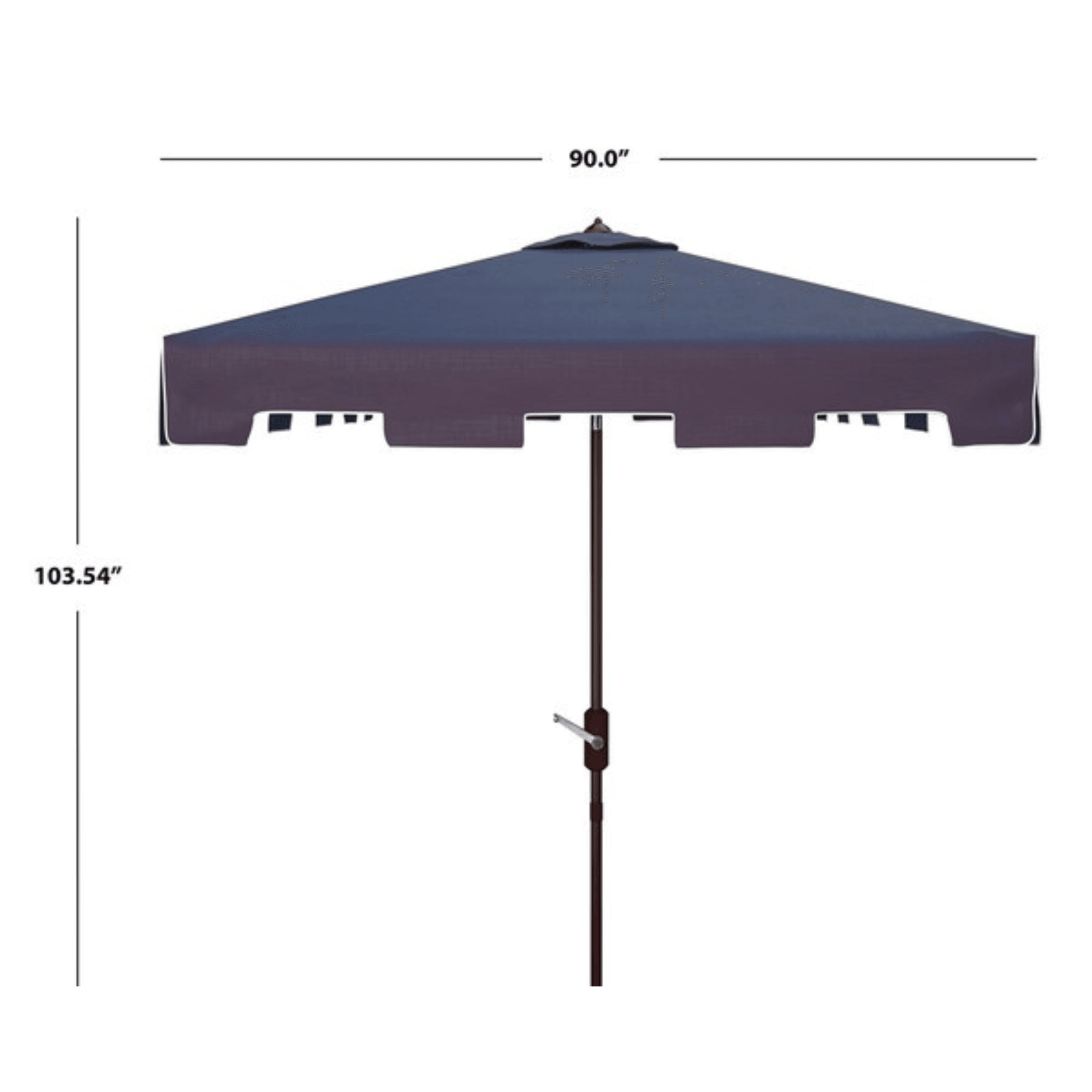 7.5' Square Zimmerman Market Umbrella White