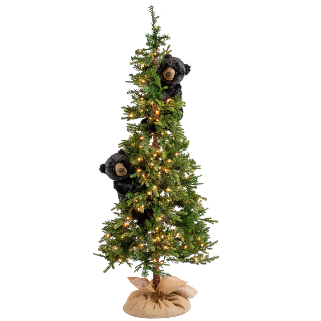 72" Evergreen Black Bear Frolic Christmas Decor - The Well Appointed House
