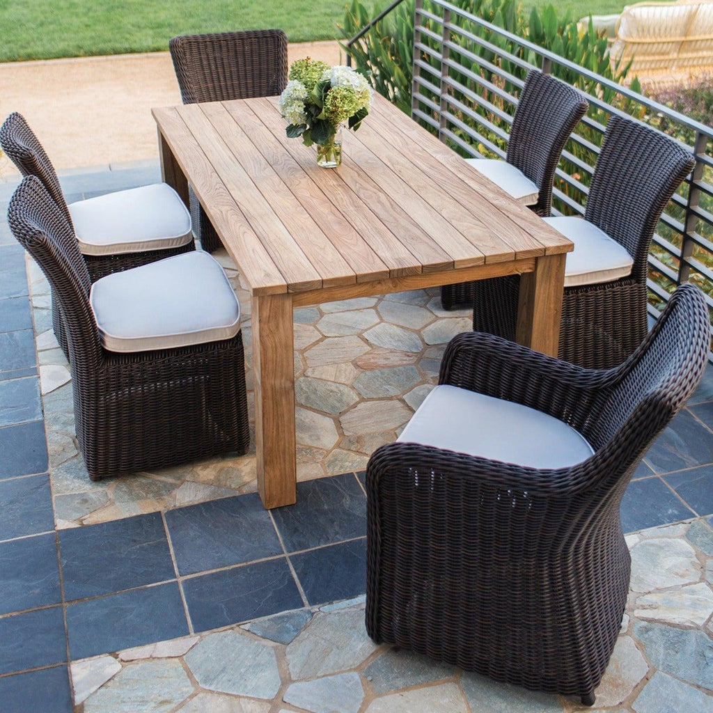 73" Tuscany Outdoor Rectangular Dining Table - Outdoor Dining Tables & Chairs - The Well Appointed House