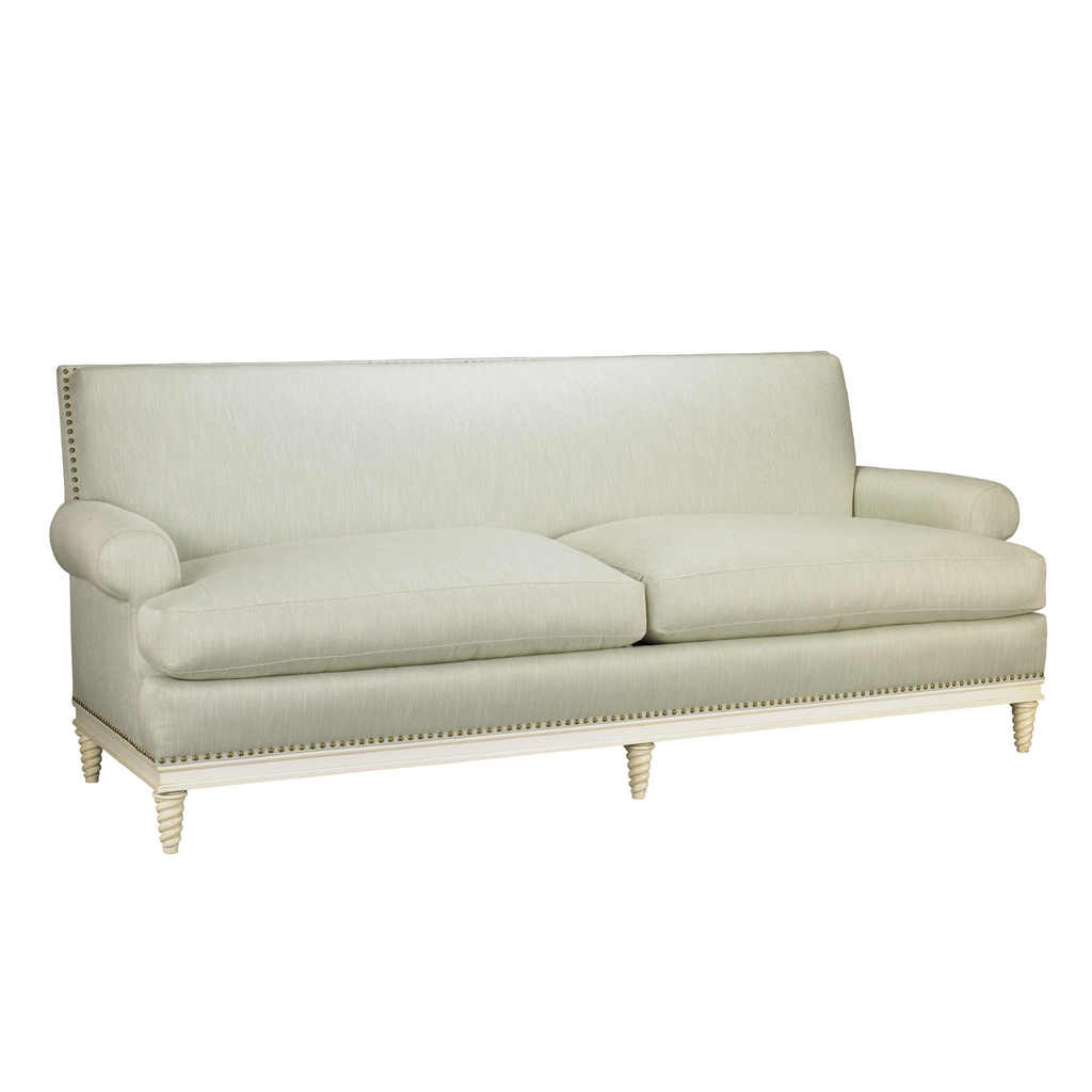2 Seat Cushions Paris Sofa Upholstered in Comb Mint Fabric - Sofas & Settees - The Well Appointed House
