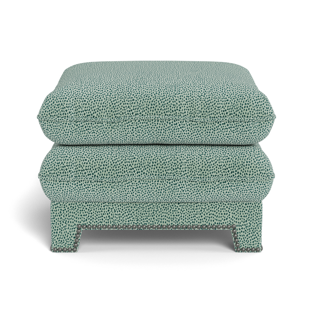 Empire Upholstered Ottoman Pouf - The Well Appointed House