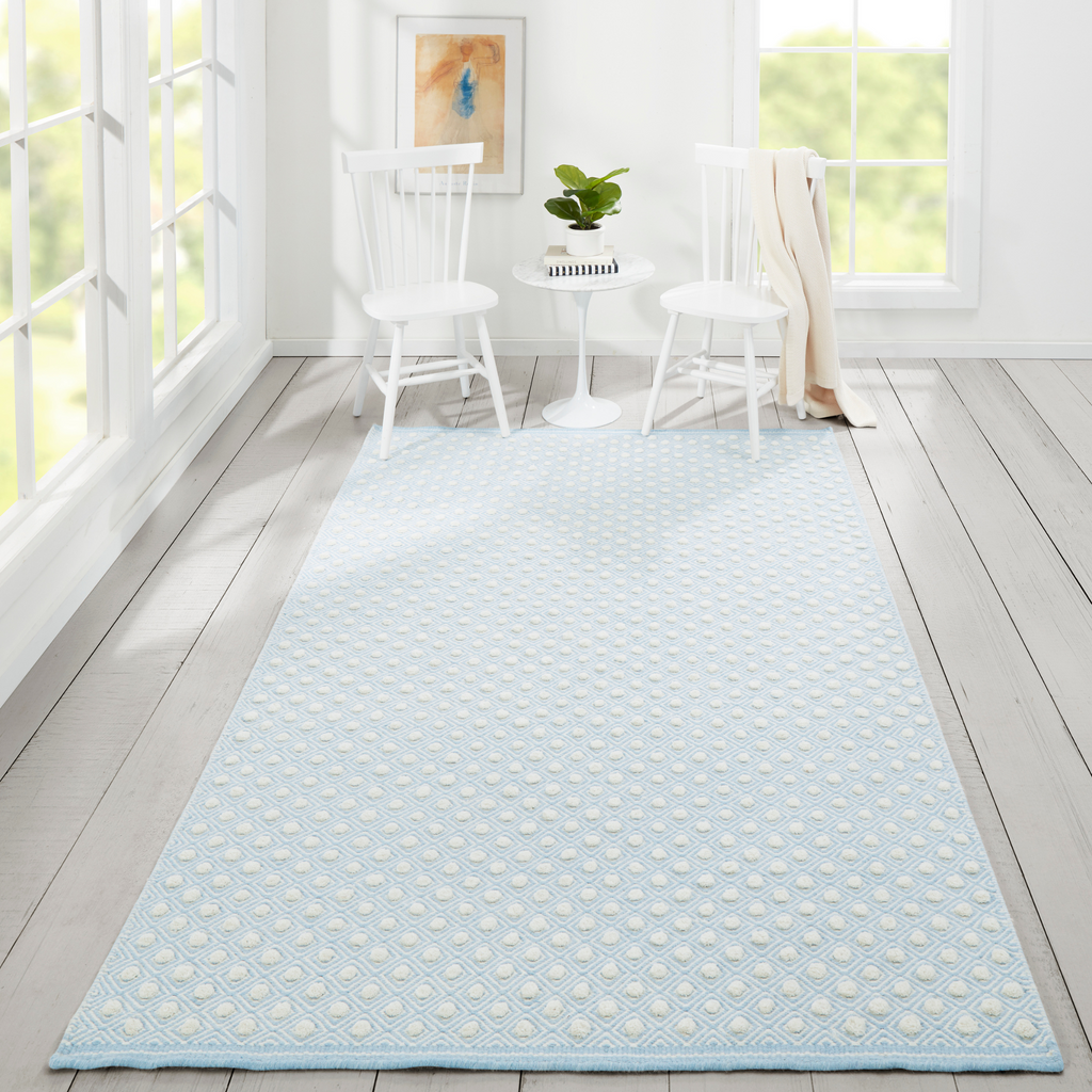 Langdon Windsor Blue Hand Woven Wool Area Rug - The Well Appointed House