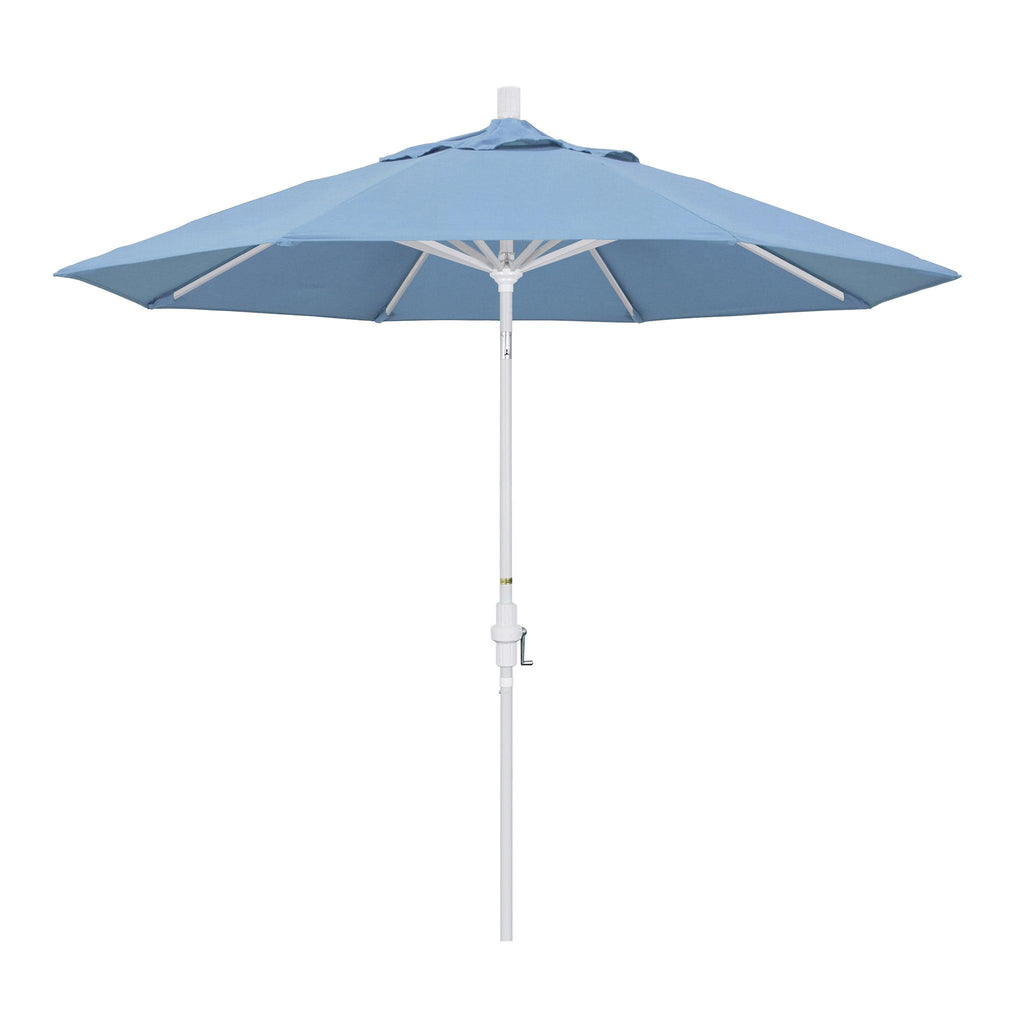 9' Golden State Patio Umbrella in Air Blue - Outdoor Umbrellas - The Well Appointed House
