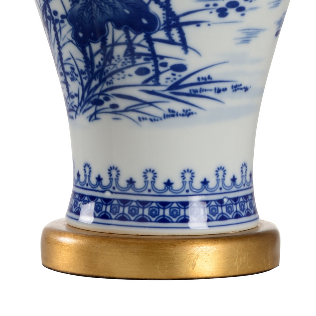 Blue & White Ceramic McKee Table Lamp - The Well Appointed House