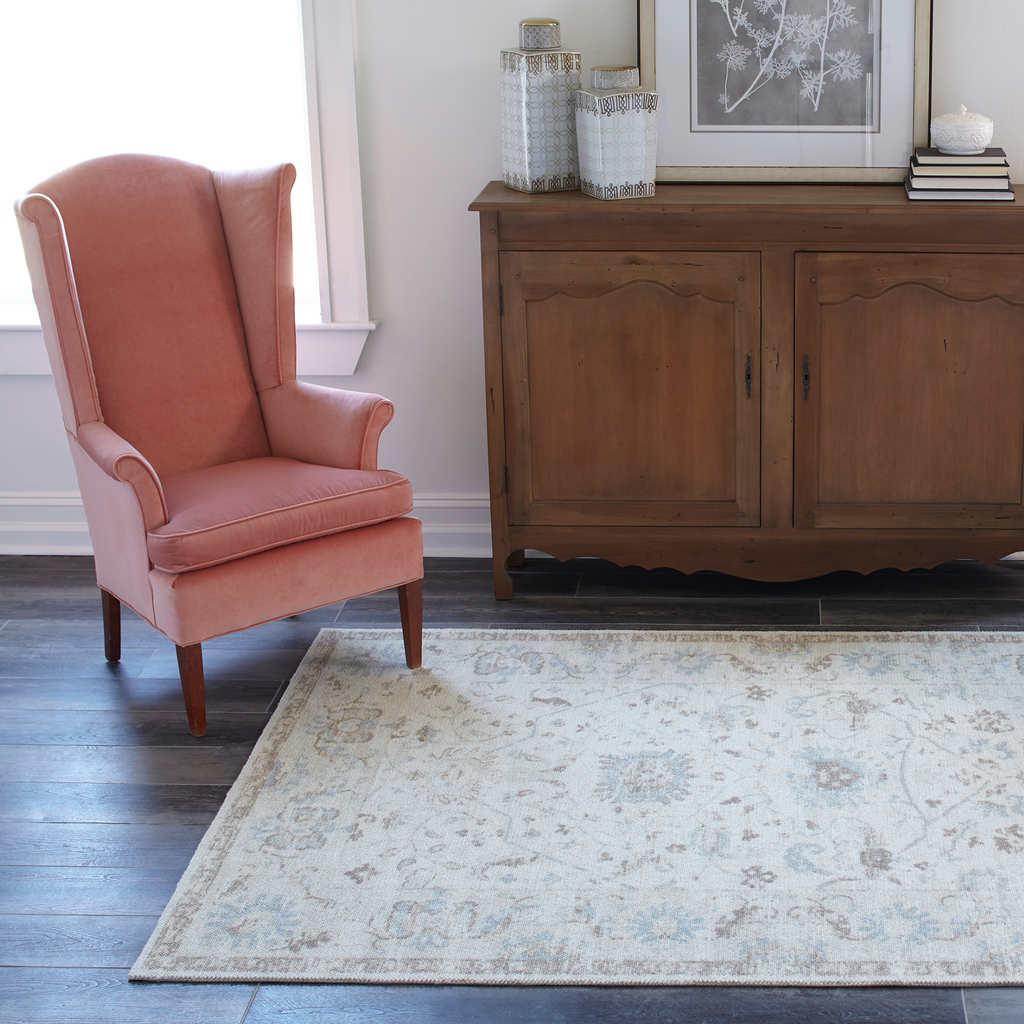 Ana Beige Wool Area Rug - The Well Appointed House