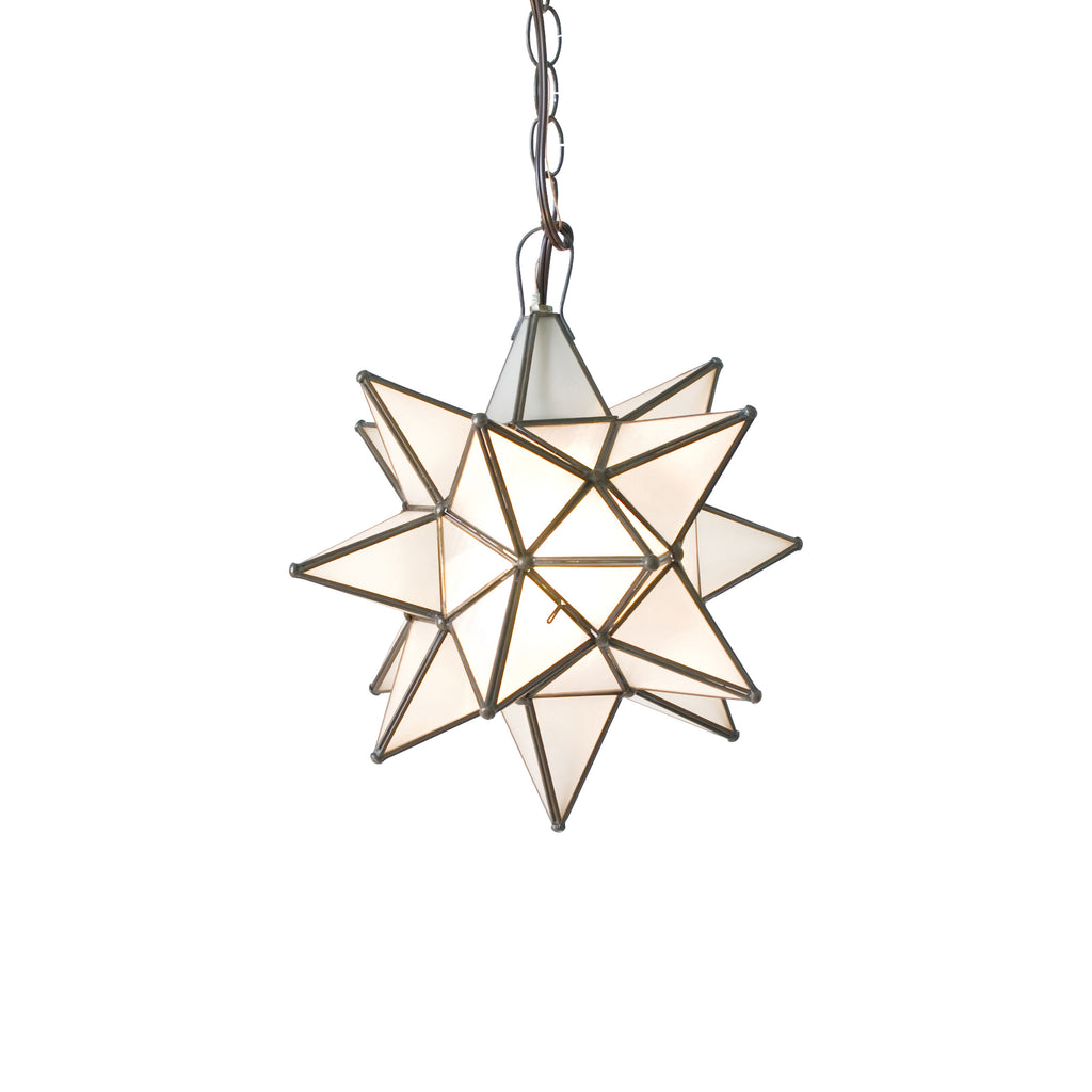 Large Frosted Glass Star Chandelier - Chandeliers & Pendants - The Well Appointed House