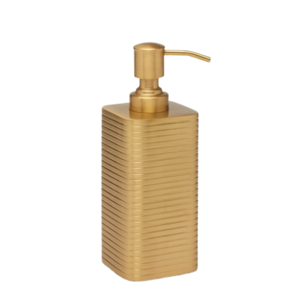 Adelaide Matte Gold Soap Pump Dispenser - The Well Appointed House