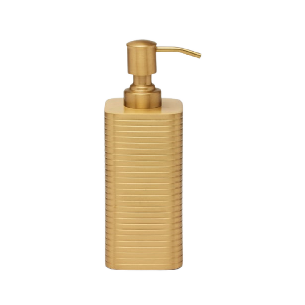 Adelaide Matte Gold Soap Pump Dispenser - The Well Appointed House