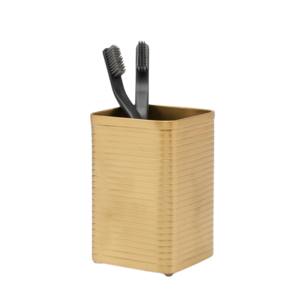 Adelaide Matte Gold Toothbrush Holder - The Well Appointed House