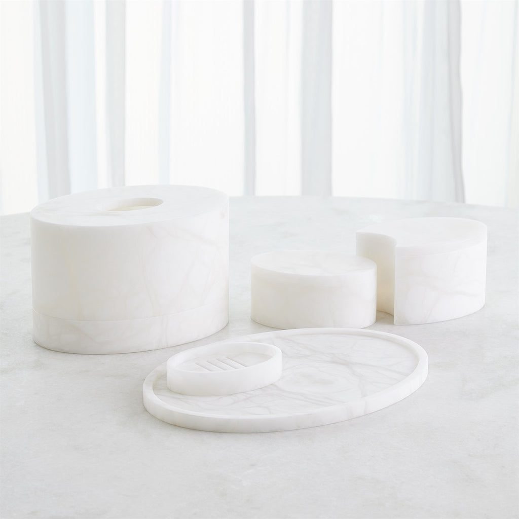 Alabaster Oval Collection - The Well Appointed House