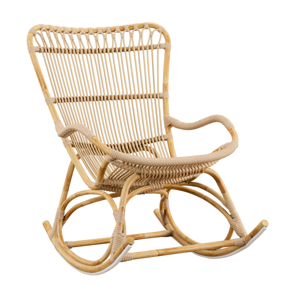 AluRattan™ and ArtFibre™ Open Weave Rocking Chair - Available in Two Colors-The Well Appointed House