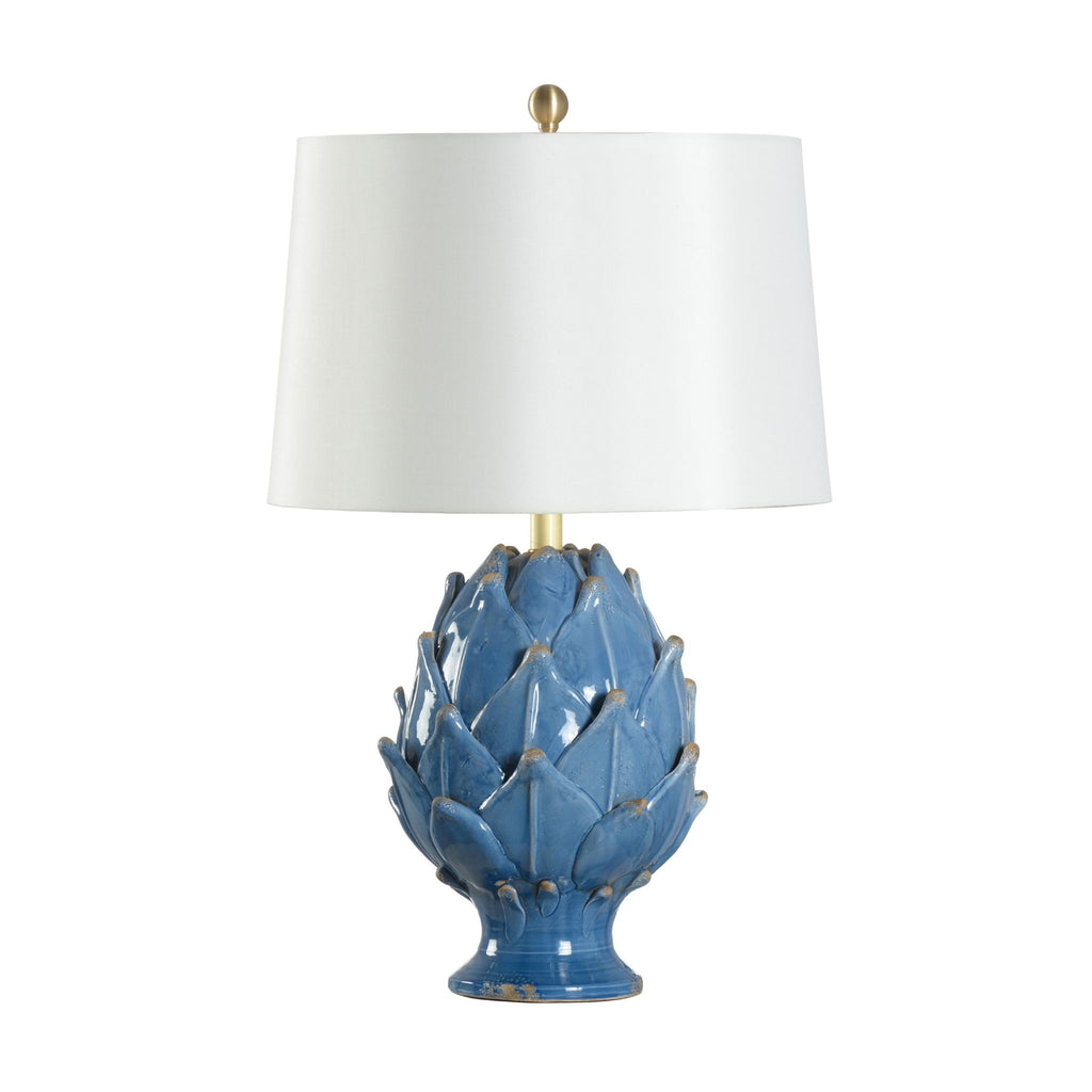 Artichoke Lamp in Blue - The Well Appointed House