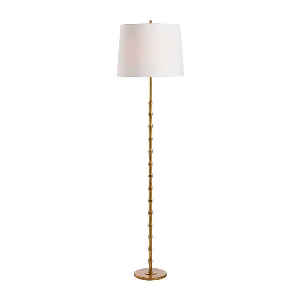 Artois Floor Lamp in Aged Brass - The Well Appointed House
