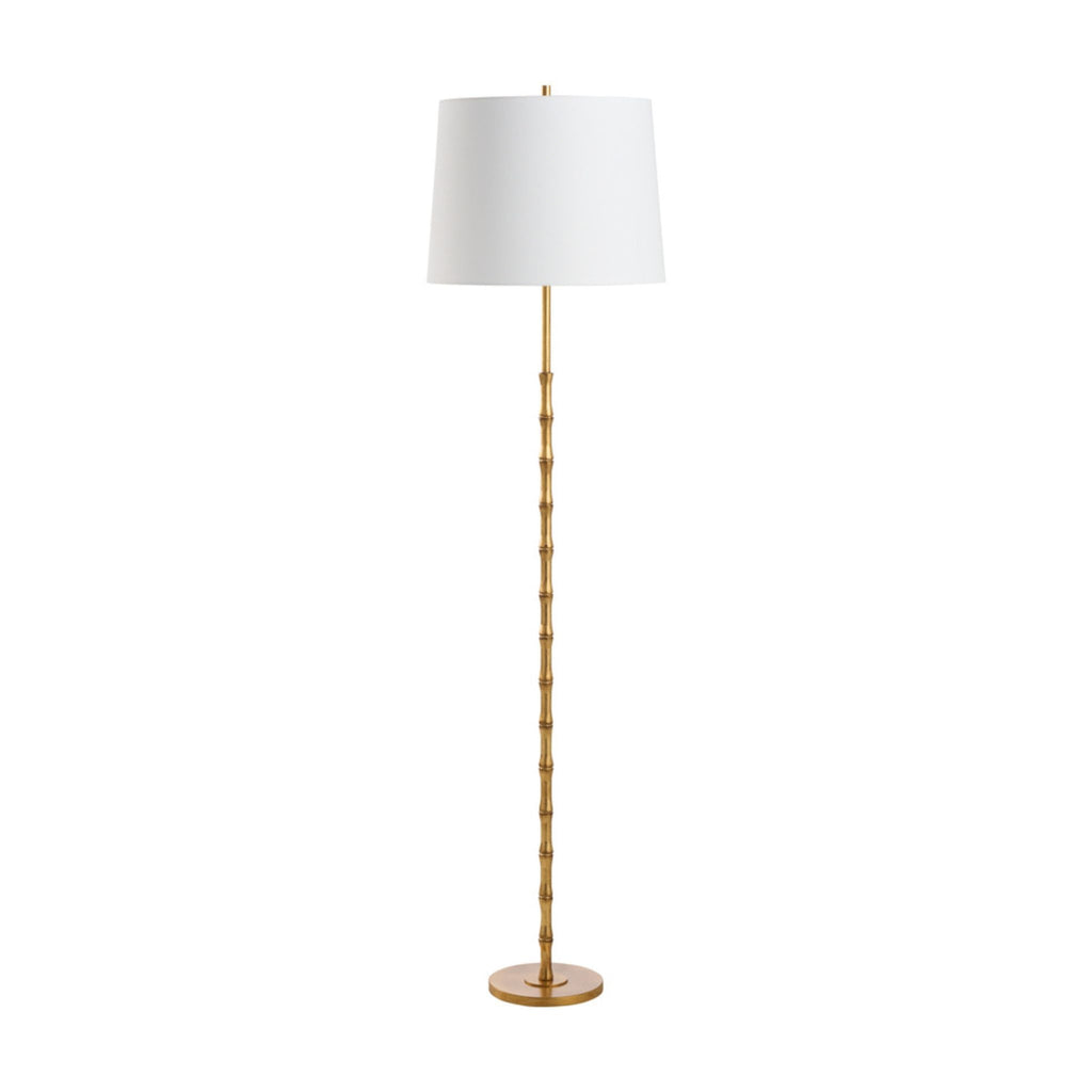Artois Floor Lamp in Aged Brass - The Well Appointed House