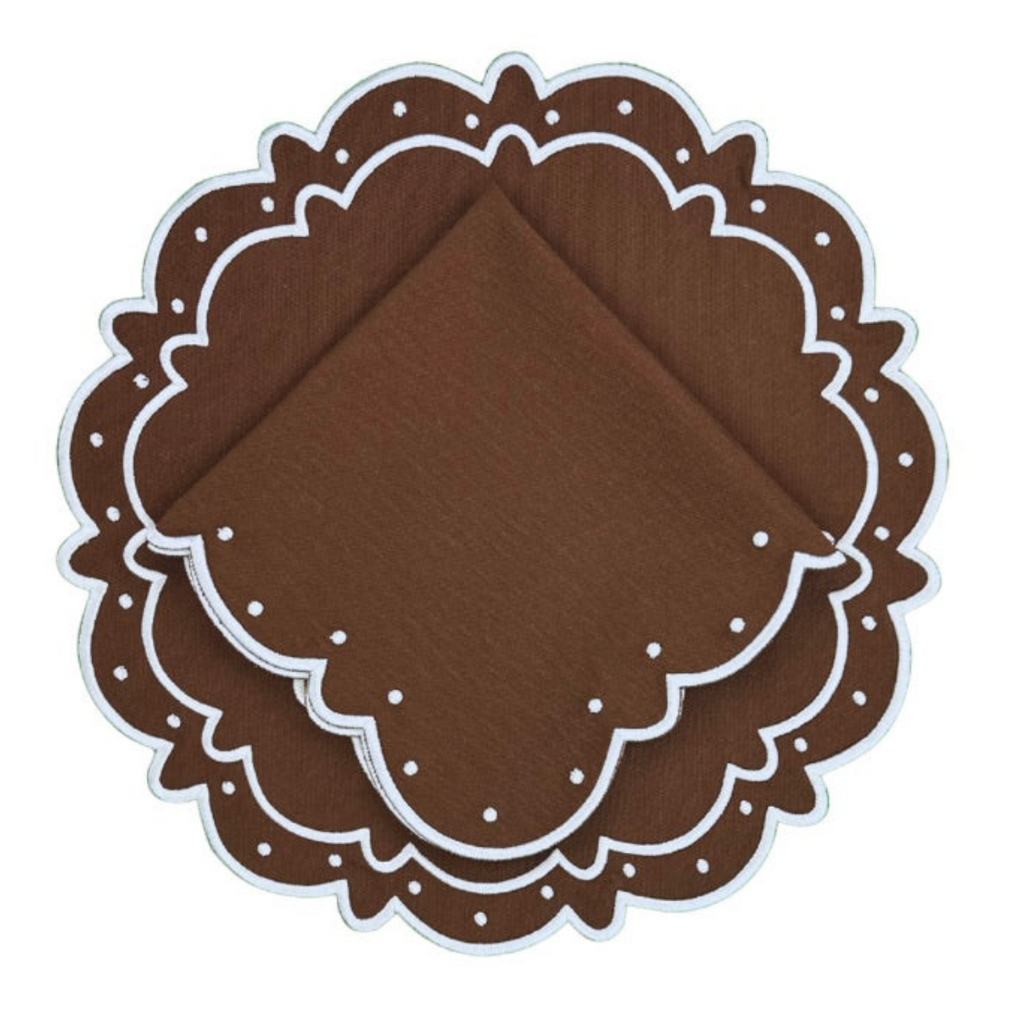 Ava Napkin - Dark Cocoa - The Well Appointed House