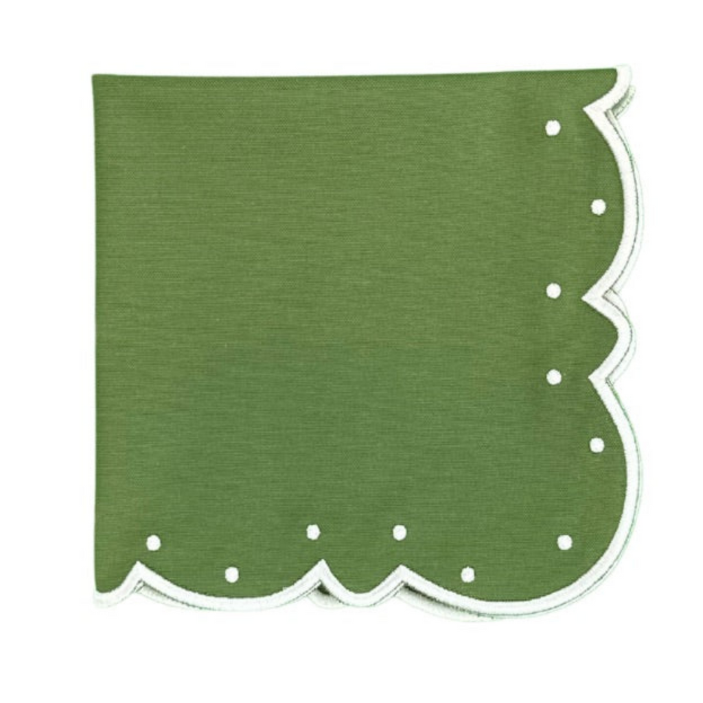 Ava Napkin - Green - The Well Appointed House