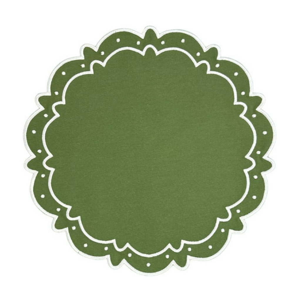 Ava Placemat - Green - The Well Appointed House