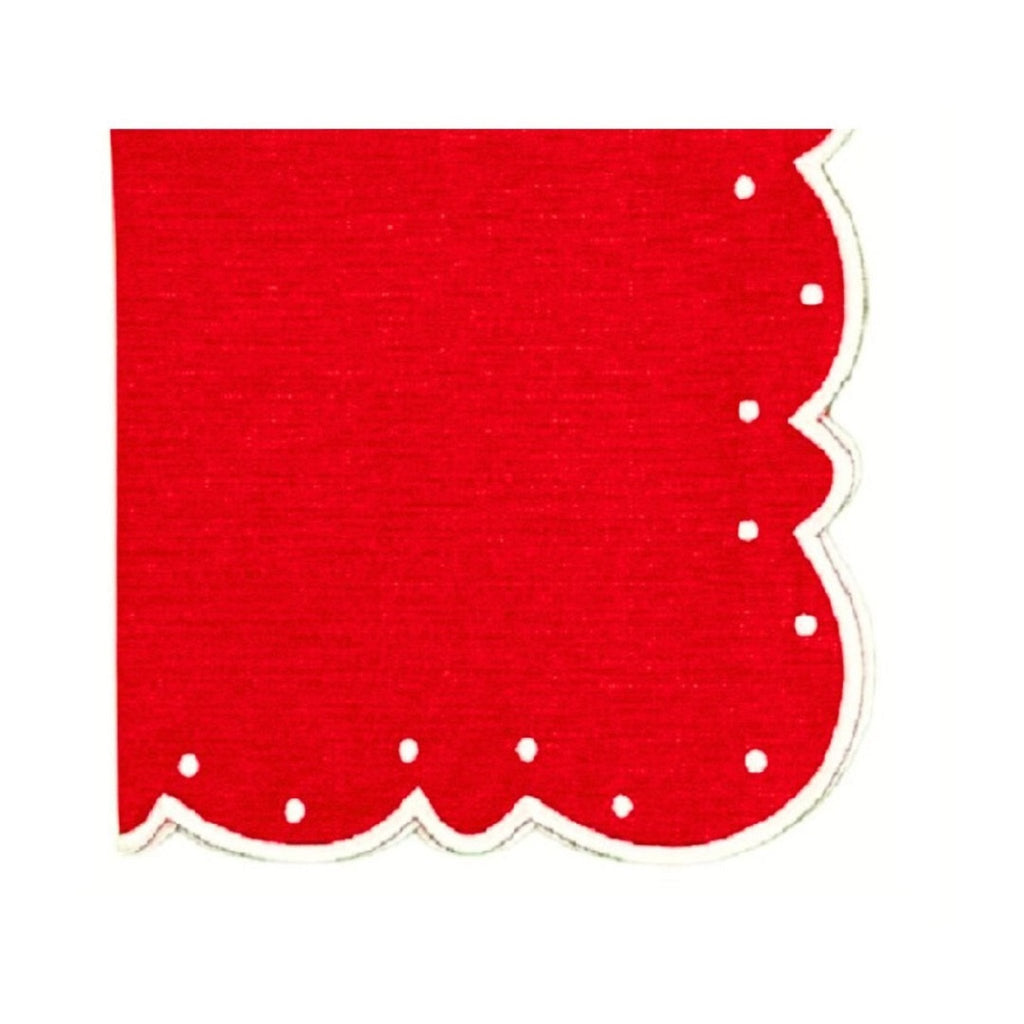 Ava Napkin in Red, Set of 4 - The Well Appointed House 