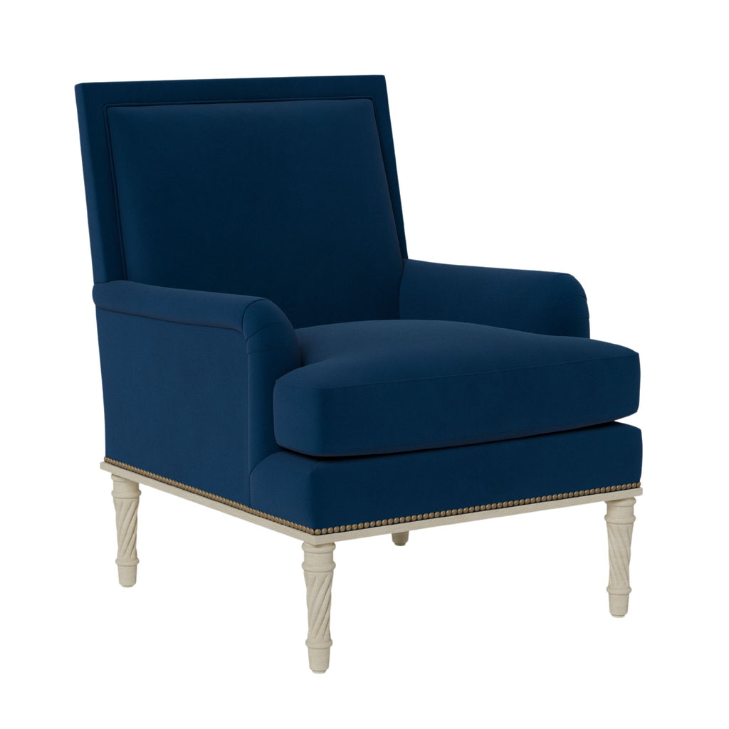 Azure Rolled Arm Upholstered Chair- The Well Appointed House