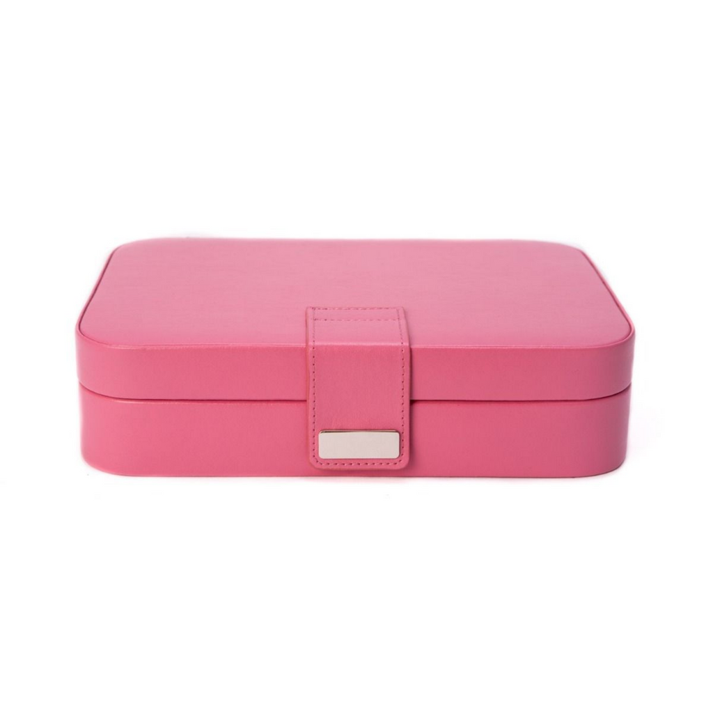 Pink Leatherette 24 Section Jewel Case - The Well Appointed House