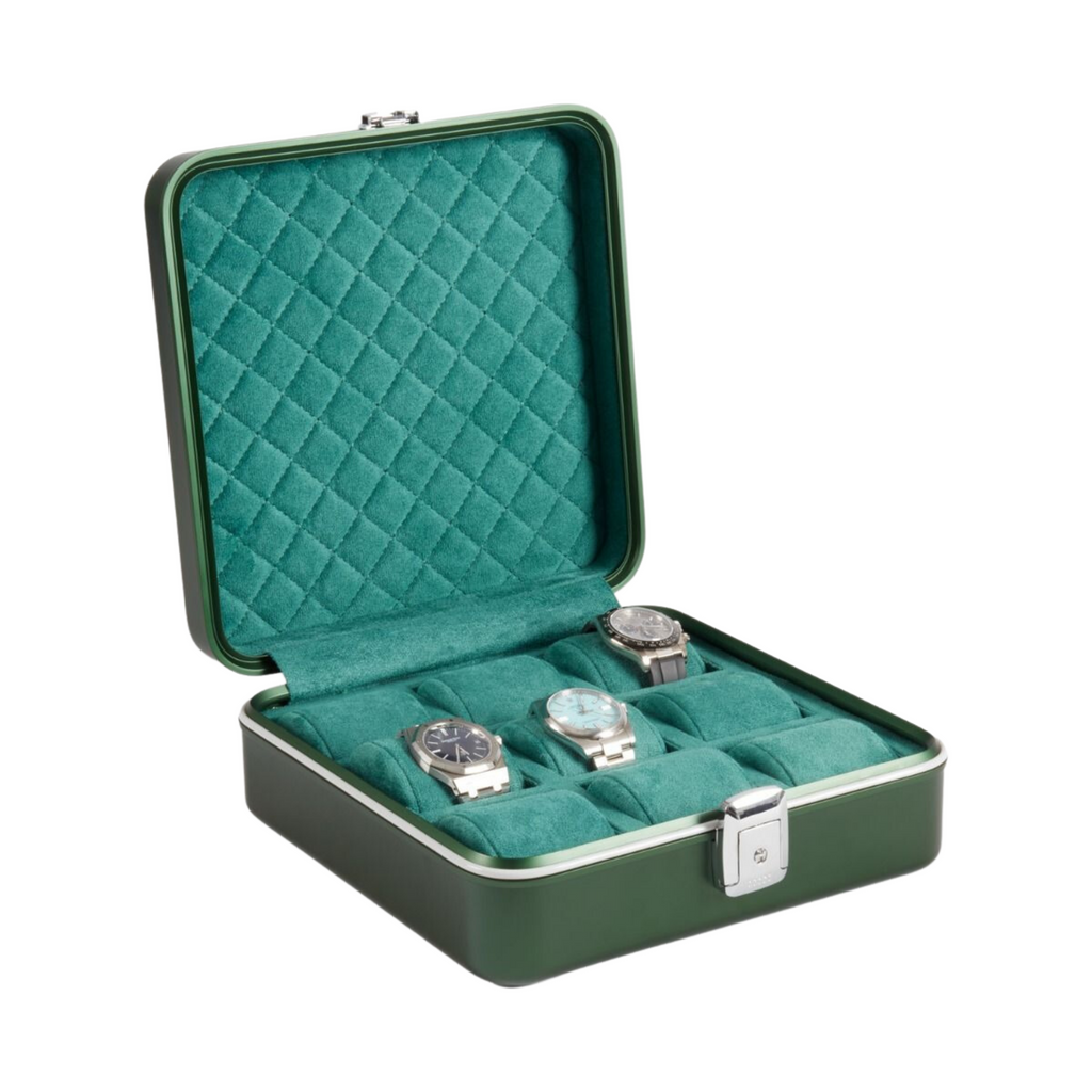Prague Green Aluminum Nine Watch Case - The Well Appointed House