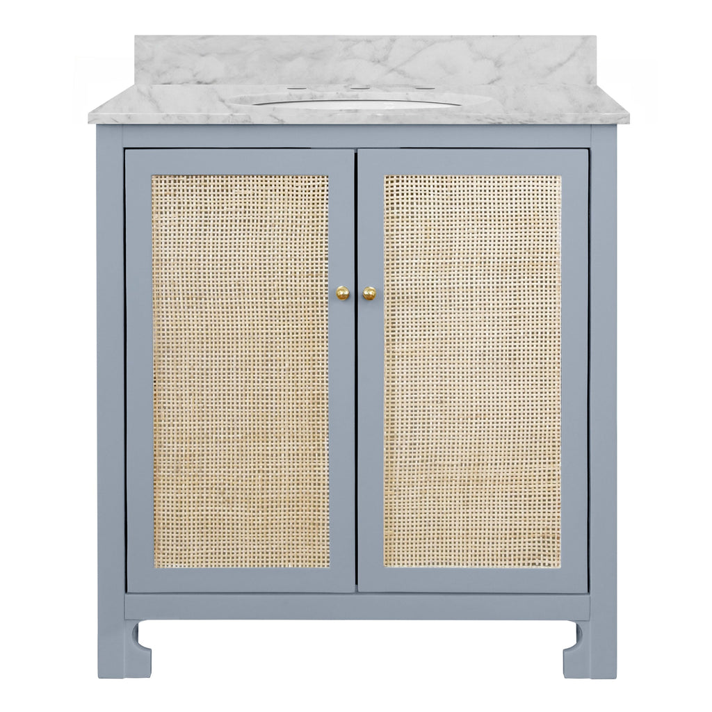 Boyd Vanity in Matte Light Blue - The Well Appointed House