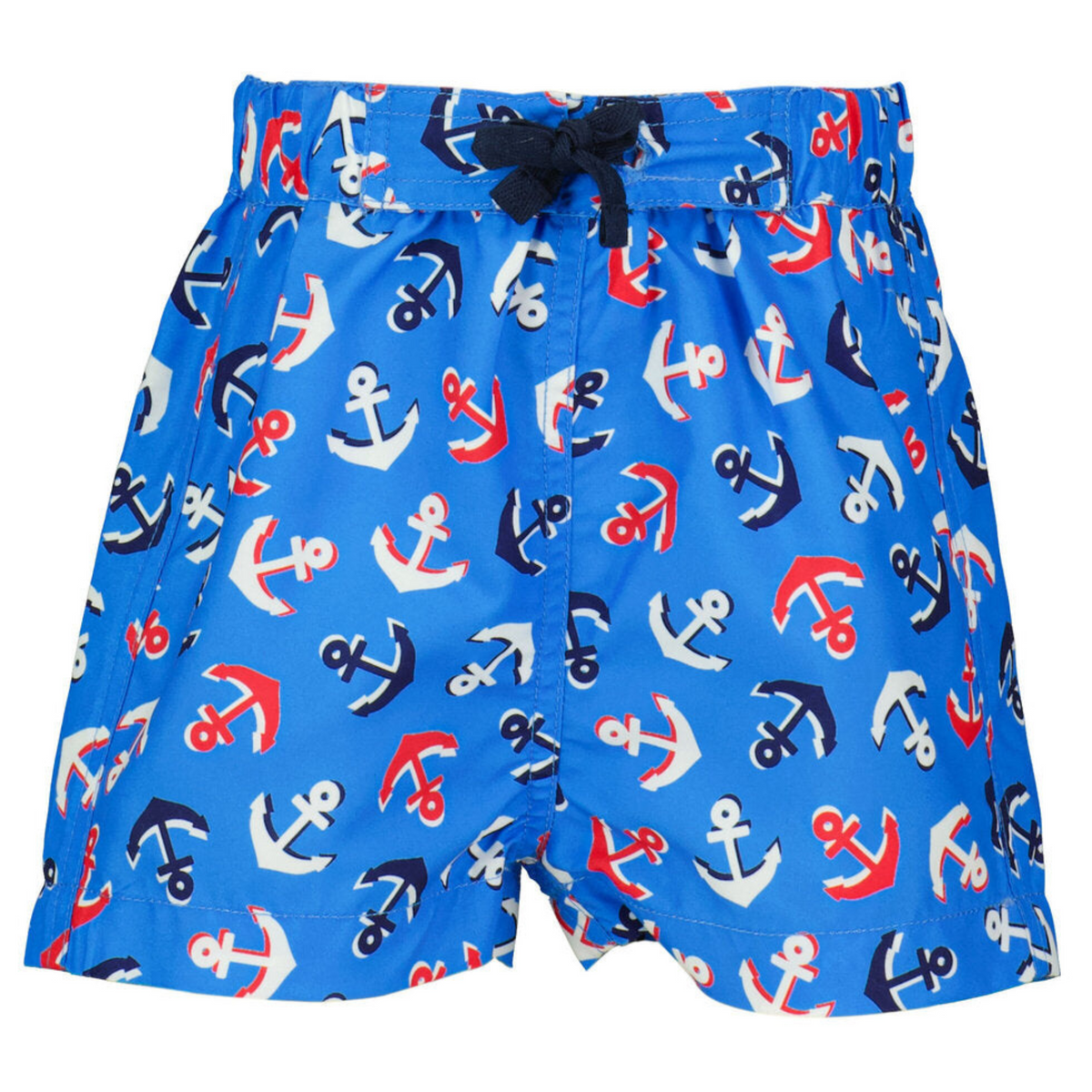 Printed Swim Short - Blue/Red BAM