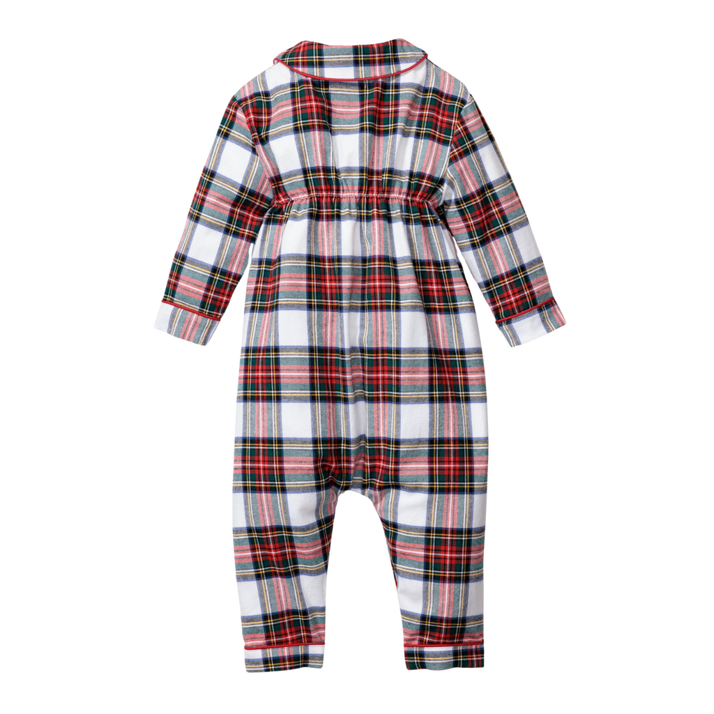 Baby's Brushed Cotton Cambridge Romper in Balmoral Tartan - The Well Appointed House