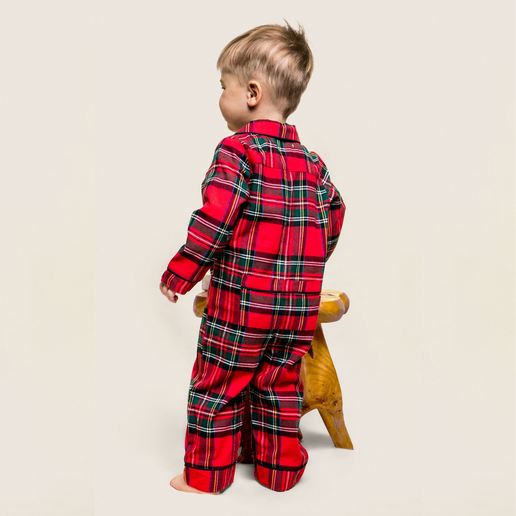 Baby's Brushed Cotton Classic Romper in Imperial Tartan - The Well Appointed House