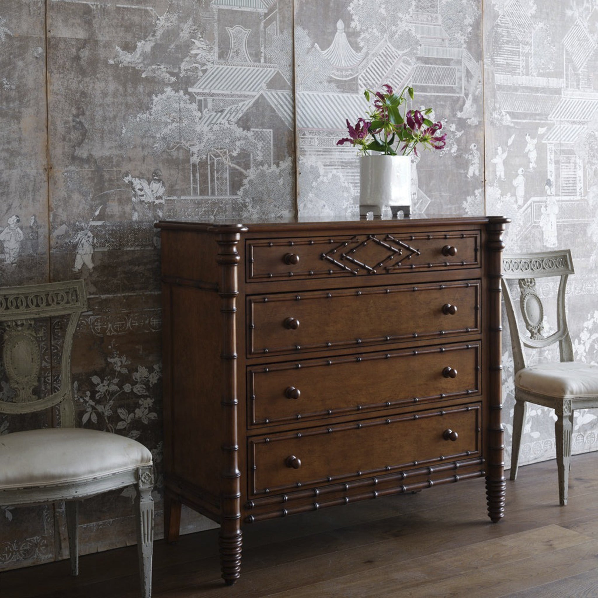 Bamboo Four Drawer Chest – The Well Appointed House