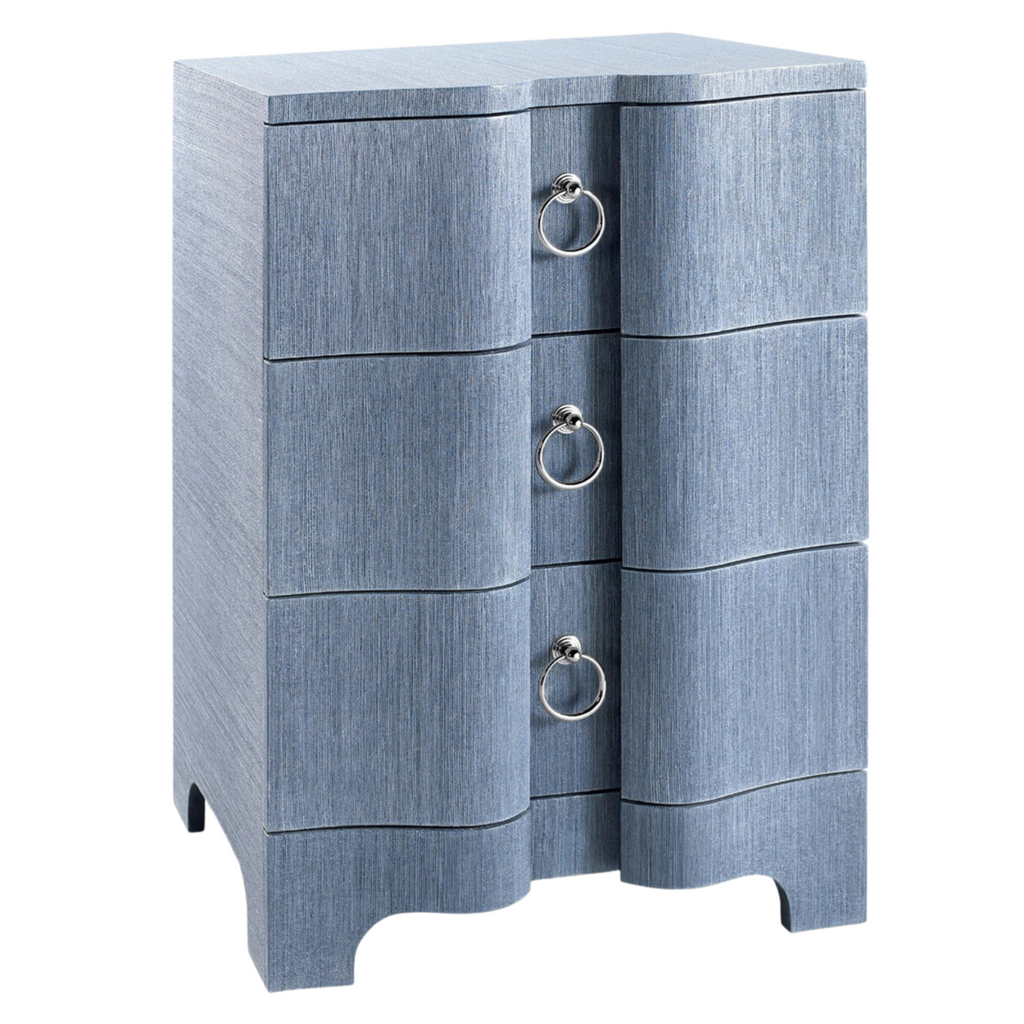 Bardot Three Drawer Side Table - Side & Accents Tables - The Well Appointed House