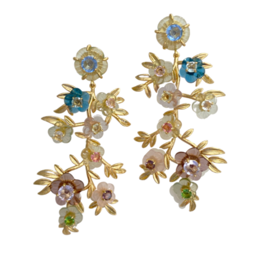 Belgravia Chinoiserie Vine Earrings - The Well Appointed House