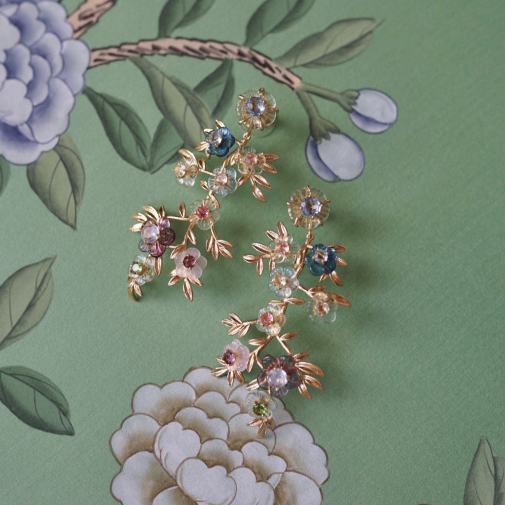 Belgravia Chinoiserie Vine Earrings - The Well Appointed House
