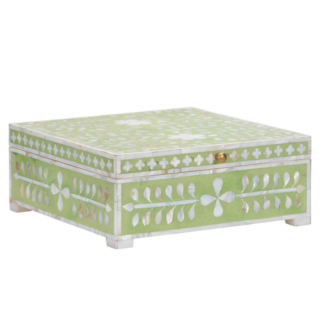 Bone Inlay Box in Green – The Well Appointed House