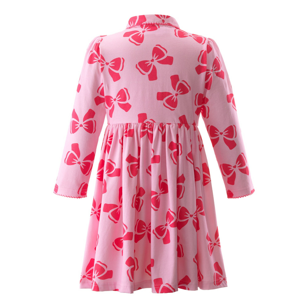 Bow Heart Jersey Dress - The Well Appointed House