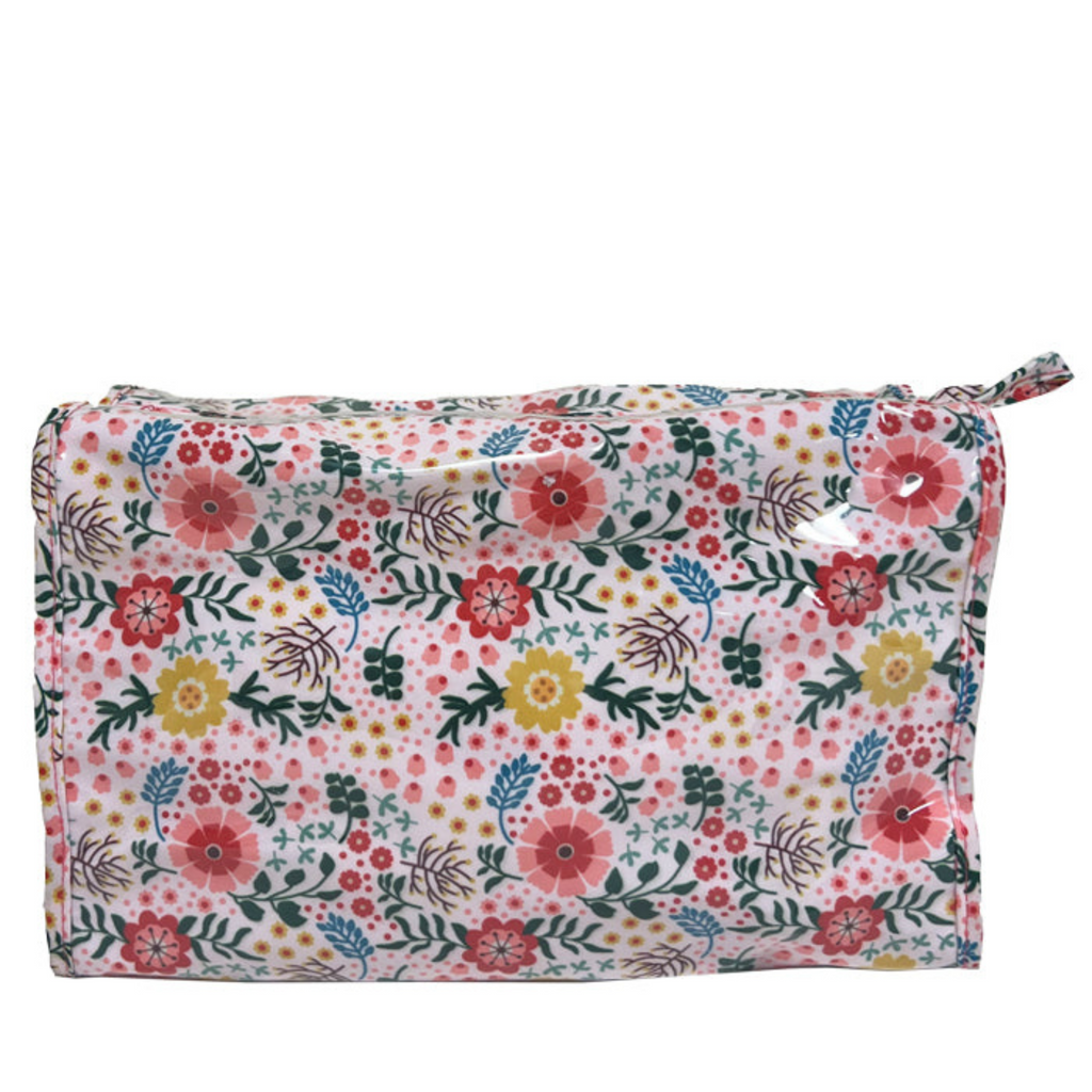 Box Cosmetic Bag in Posies Print - The Well Appointed House