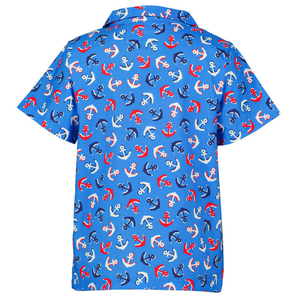 Boys Anchor Print Shirt - The Well Appointed House