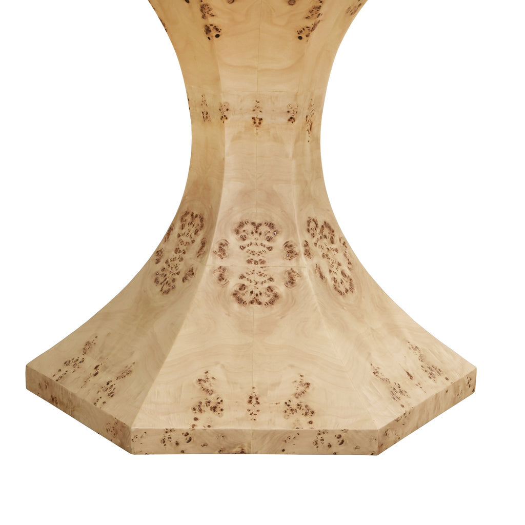 Bryce Round Dining Table With Glass Top - The Well Appointed House