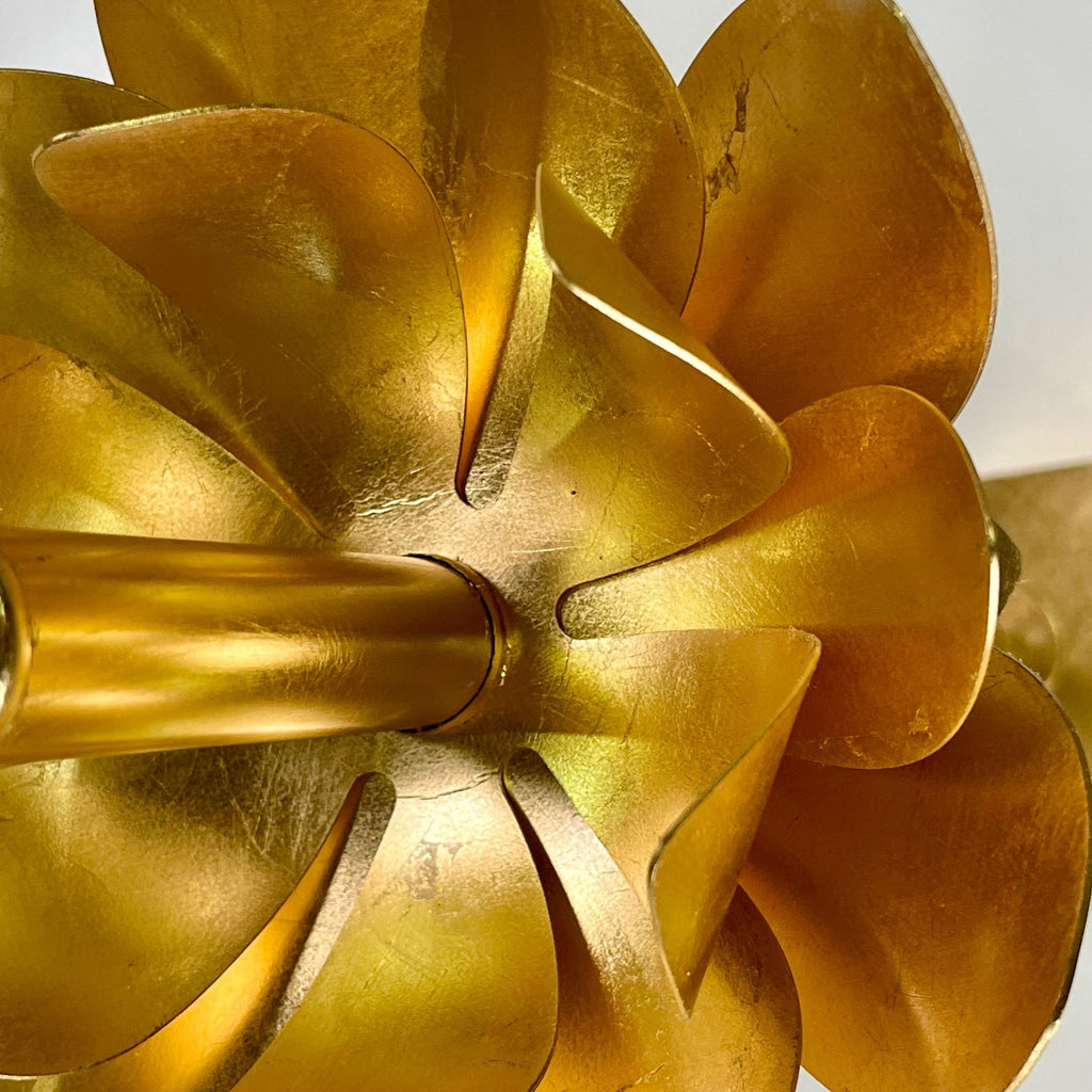 Mallory Chandelier with White Linen Shades - The Well Appointed House