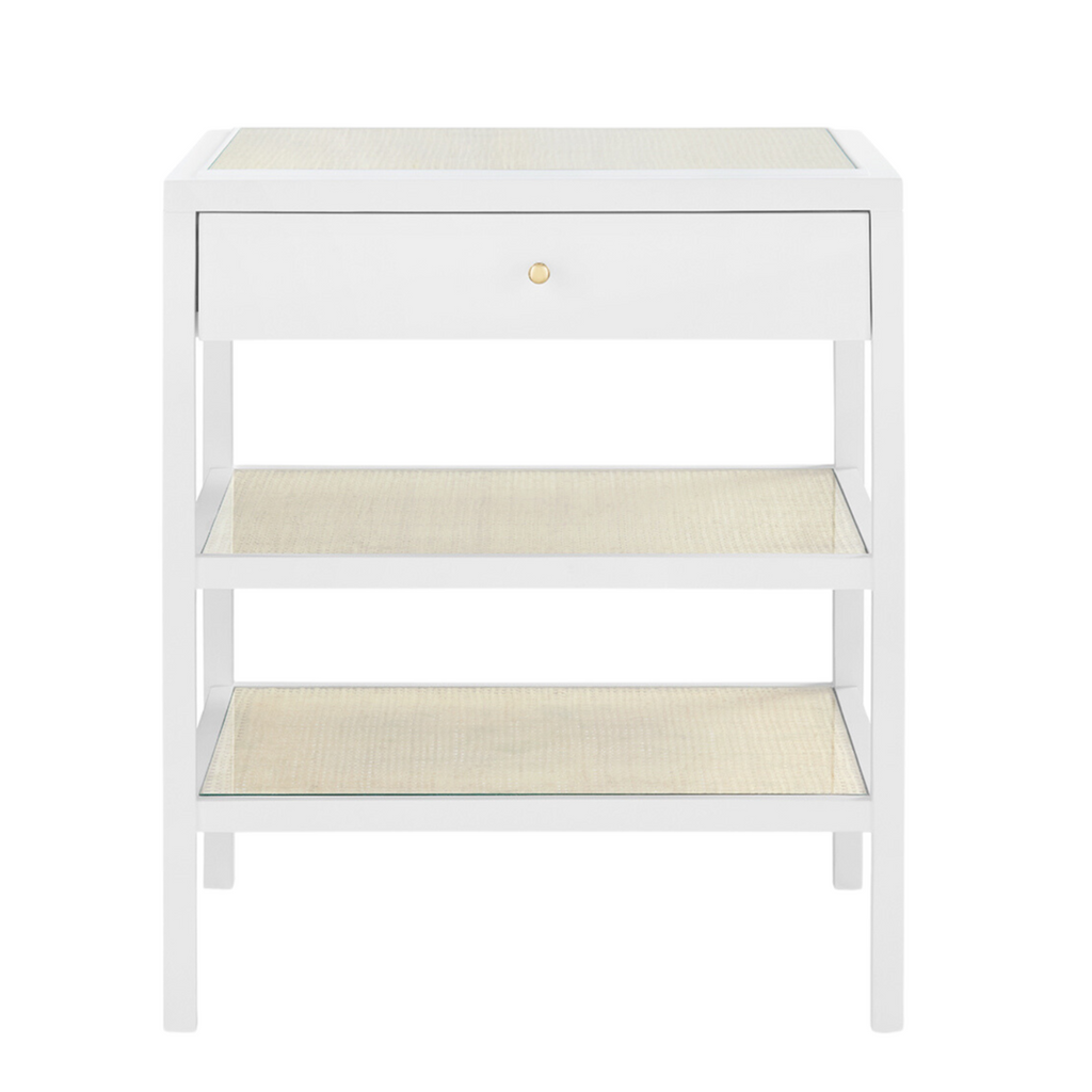 Caanan 1-Drawer Side Table in Vanilla - Side & Accent Tables - The Well Appointed House