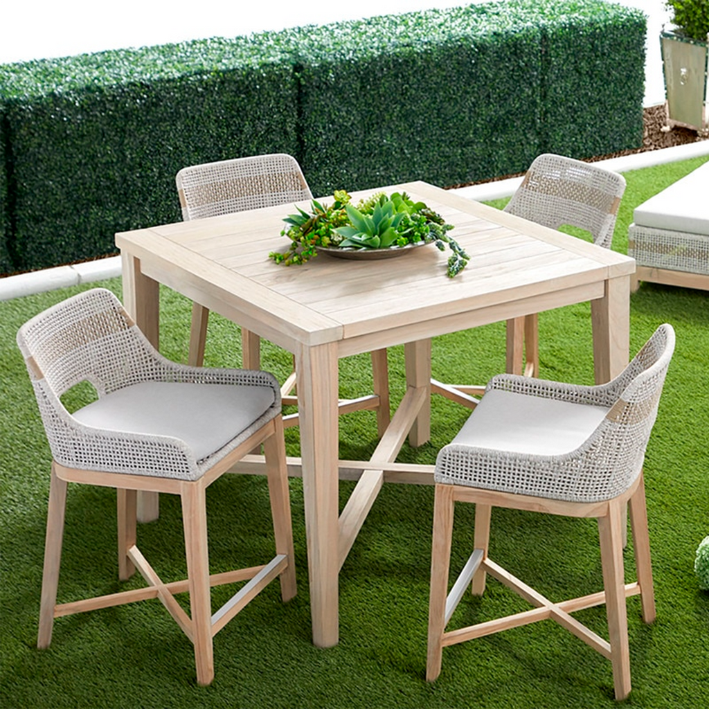 Carmel Outdoor 42 Square Counter Table - The Well Appointed House