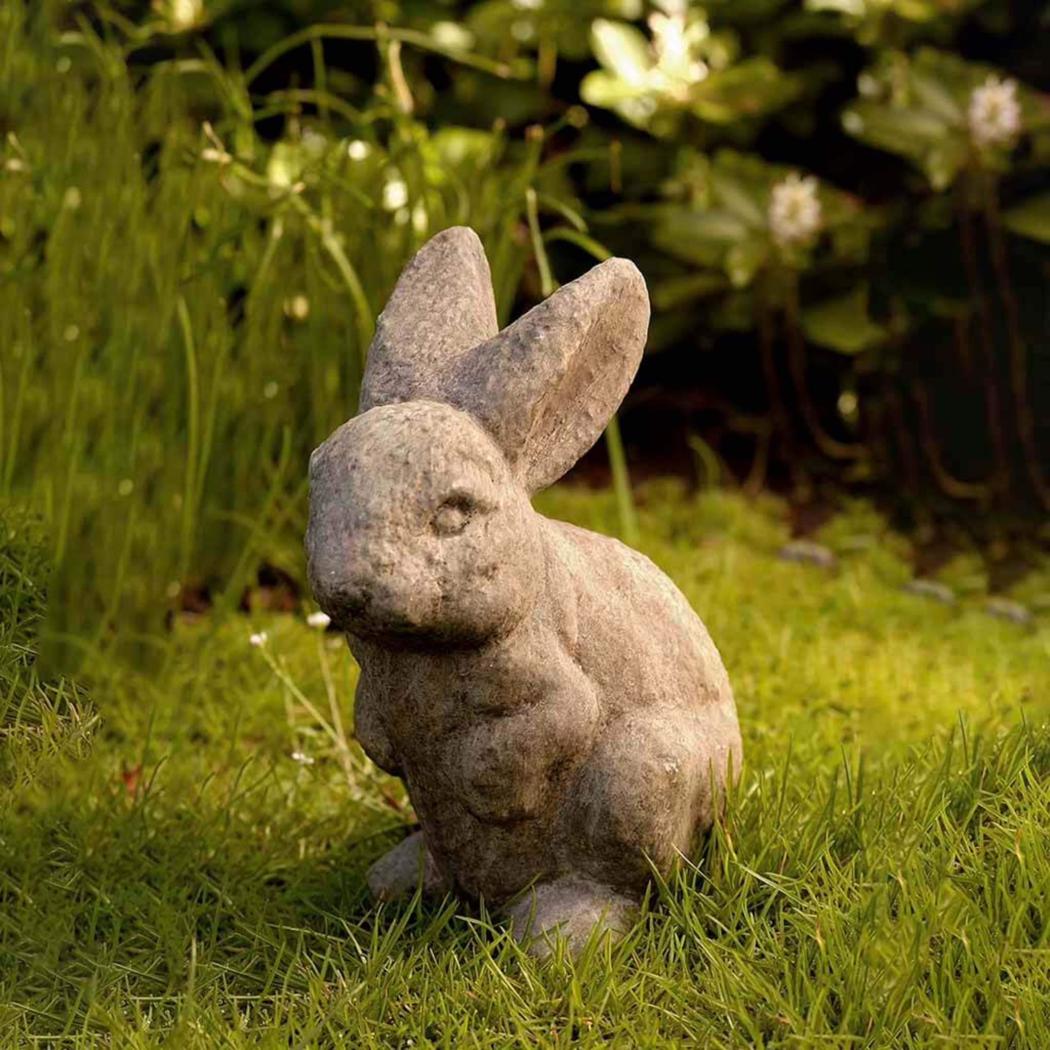 Cast Stone Rabbit Garden Statue – The Well Appointed House