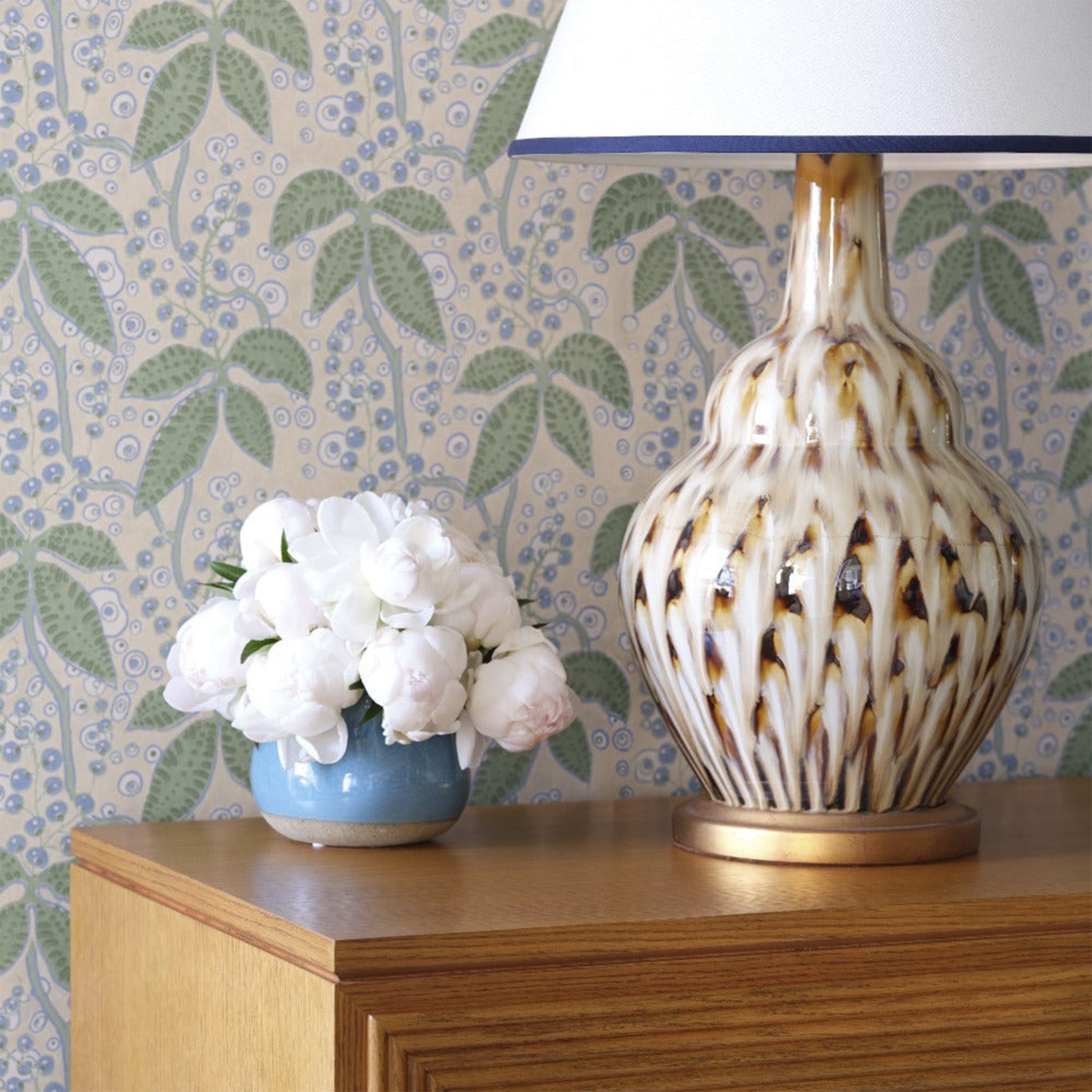 Ceramic Pheasant Feather Lamp in Brown – The Well Appointed House