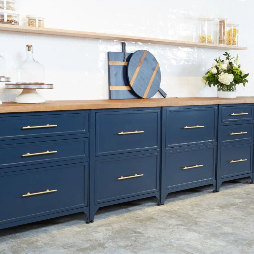 Navy Blue Mod Charcuterie Cheese Board - Medium Round - The Well Appointed House