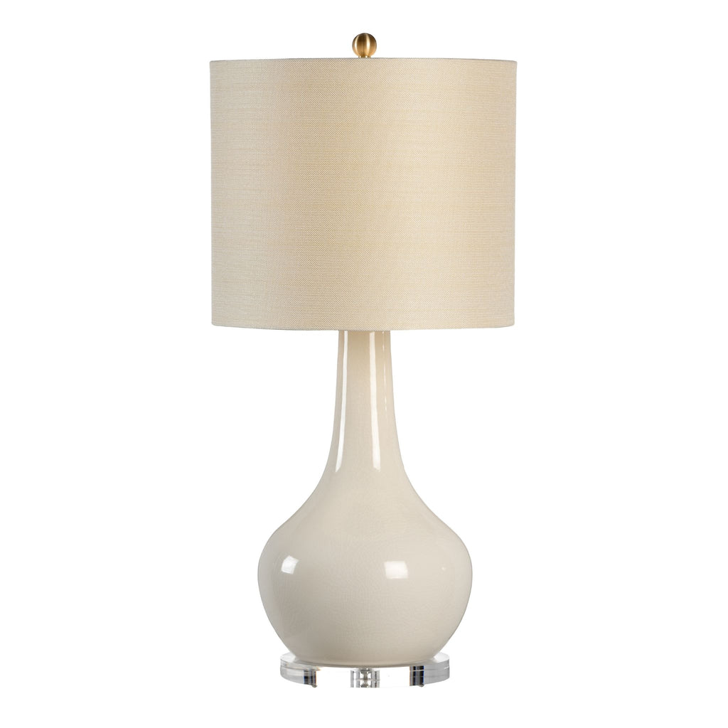 Charles Vase Lamp in Cream - The Well Appointed House