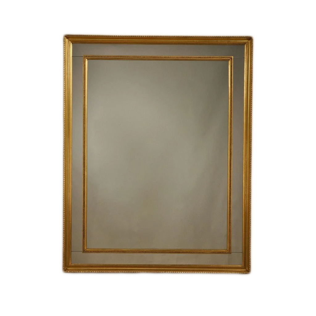 Chicago Large Mirror in Antique Gold Leaf Finish - Wall Mirrors - The Well Appointed House